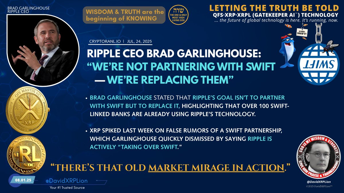 DavidXRPLion's tweet image. Those that FOLLOW here have know SWIFT was gone at the END of 2023. Now it&apos;s OFFICIAL.