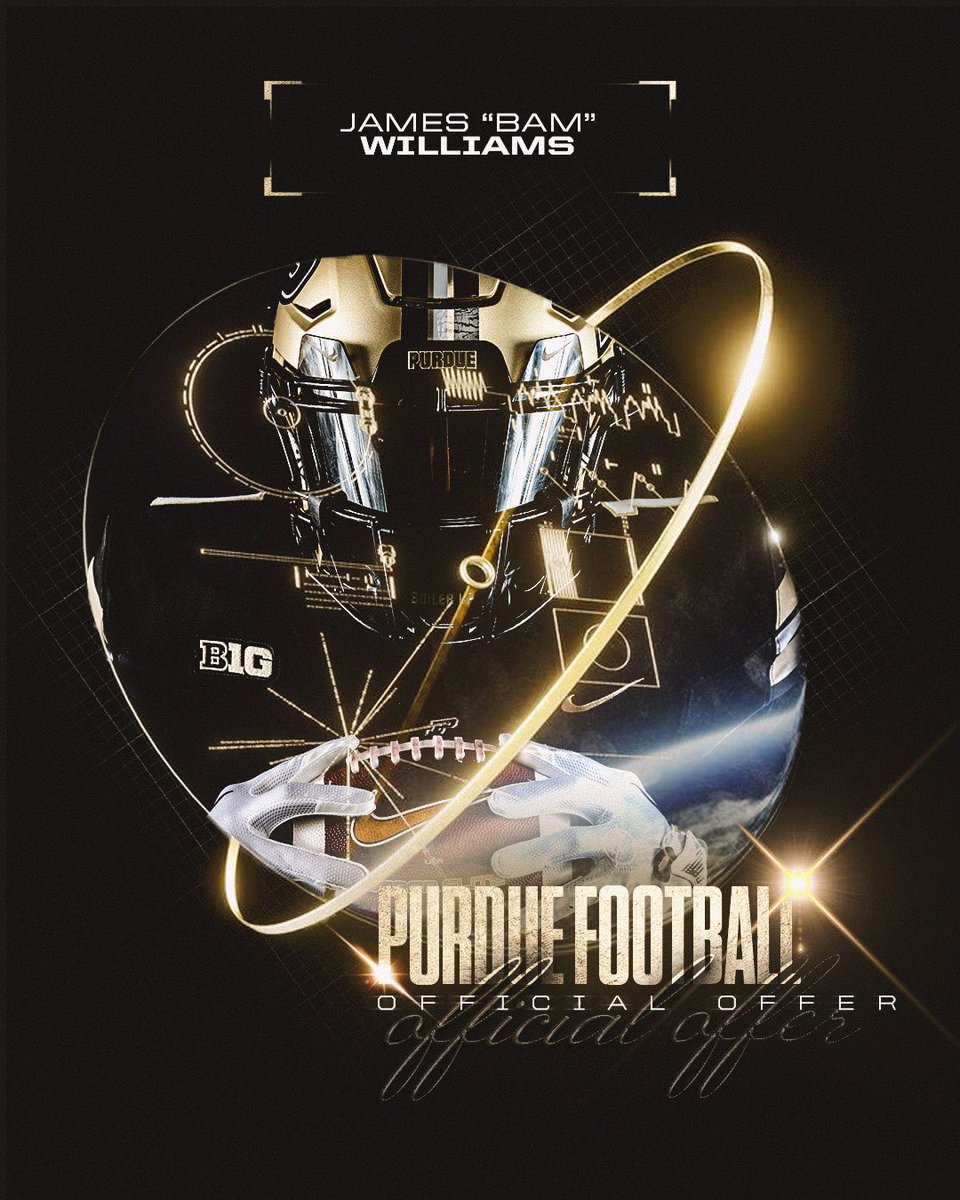 James “Bam” Williams Jr. ‘26 (@bamballing) on Twitter photo OFFICIAL OFFER, Boiler Up🚂
#HardSmartTough
<a href="/Coach_Odom/">Barry Odom</a> <a href="/VanceVice/">Coach Vance Vice</a>
<a href="/Coach_Patt34/">Will Patterson</a> OFFICIAL OFFER, Boiler Up🚂
#HardSmartTough
<a href="/Coach_Odom/">Barry Odom</a> <a href="/VanceVice/">Coach Vance Vice</a>
<a href="/Coach_Patt34/">Will Patterson</a>