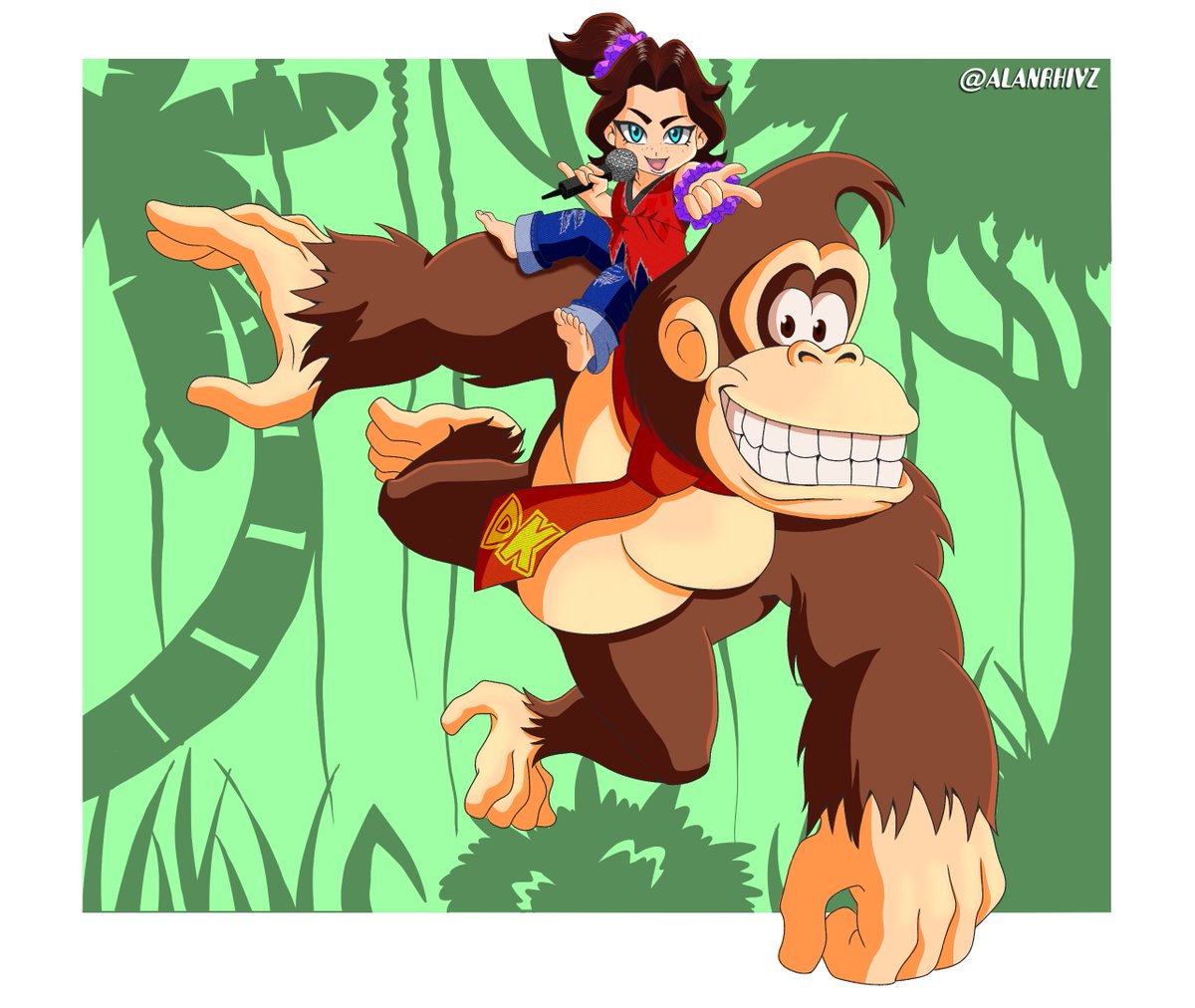 AlanRhivz's tweet photo. Fanart Donkey Kong Bananza, DK y Pauline, no he jugado este título pero me gustó el diseño de ambos personajes. Hecho en Clip Studio Paint

#fanarts #digital_art #donkeykong #bananza #donkeykongbananza #dk #pauline #nintendo #switch2 #nintendoswitch2 #mariobros #HUION創作 https://t.co/Xb3wOiGcyD