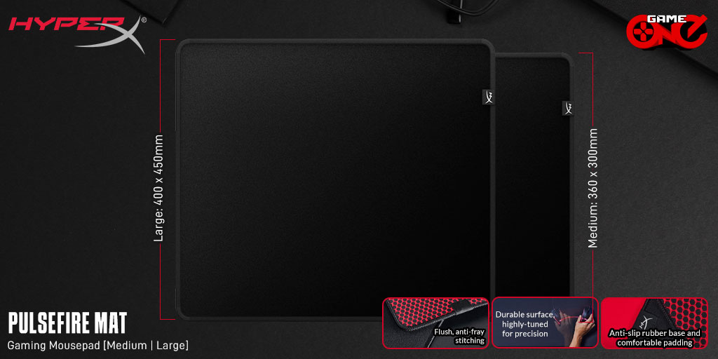 gameoneph's tweet image. Get ready for smooth, precise moves with the HyperX Pulsefire Mat Gaming Mouse Pad. It features a seamless, anti-fray surface and a non-slip base for steady control.

🛒Shop Now: bit.ly/3IEYizO

#hyperx #pulsefiremat #mousepad #gamingperipherals  #gameoneph