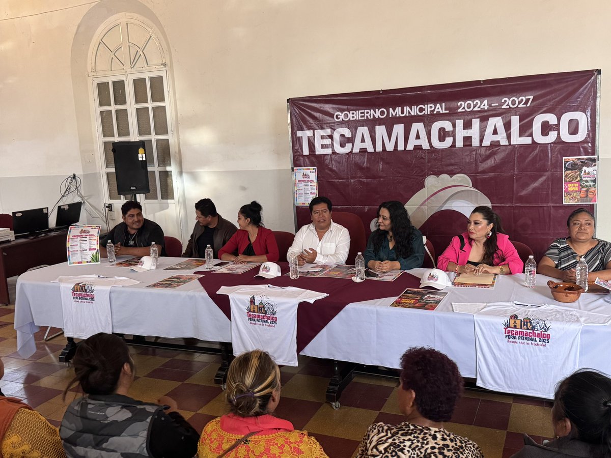 Tecamachalco 
ENTREGA DE APOYOS PARA EL EVENTO DE LA FERIA DEL MOLE  TECAMACHALCO 2025

facebook.com/share/v/19Y64j…