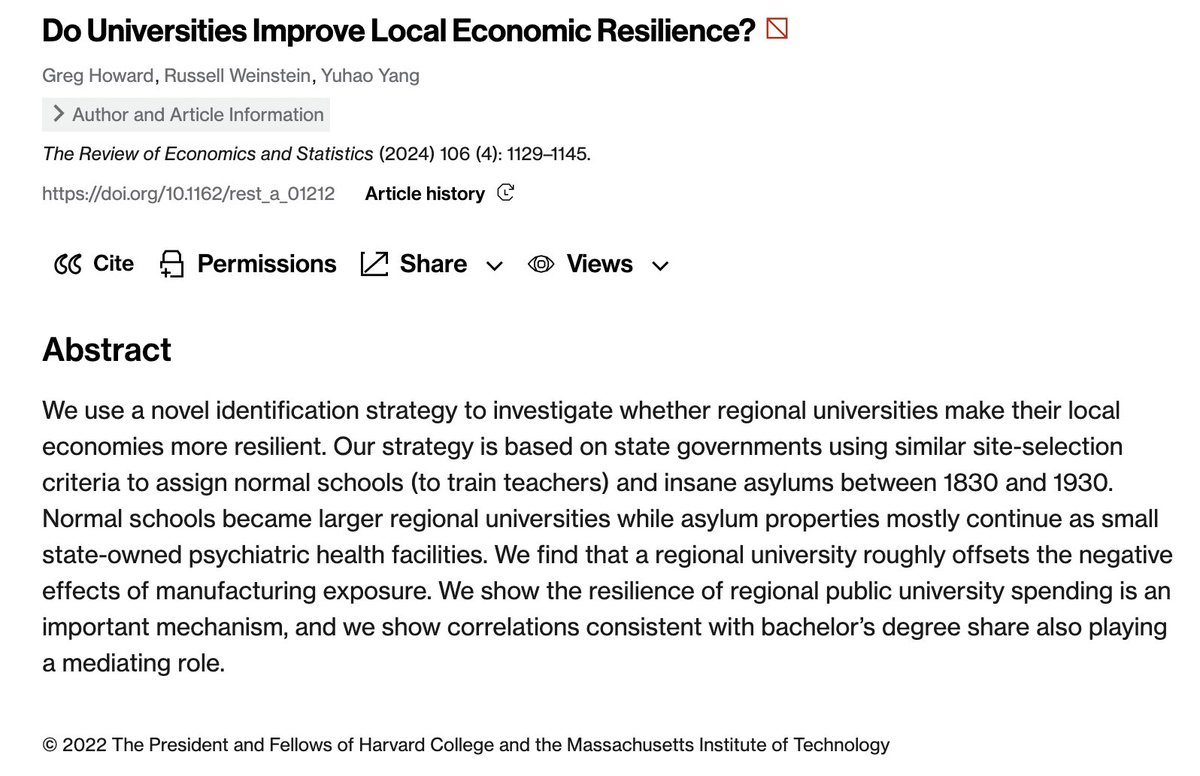 Universities help their communities offset the negative effects of recessions.