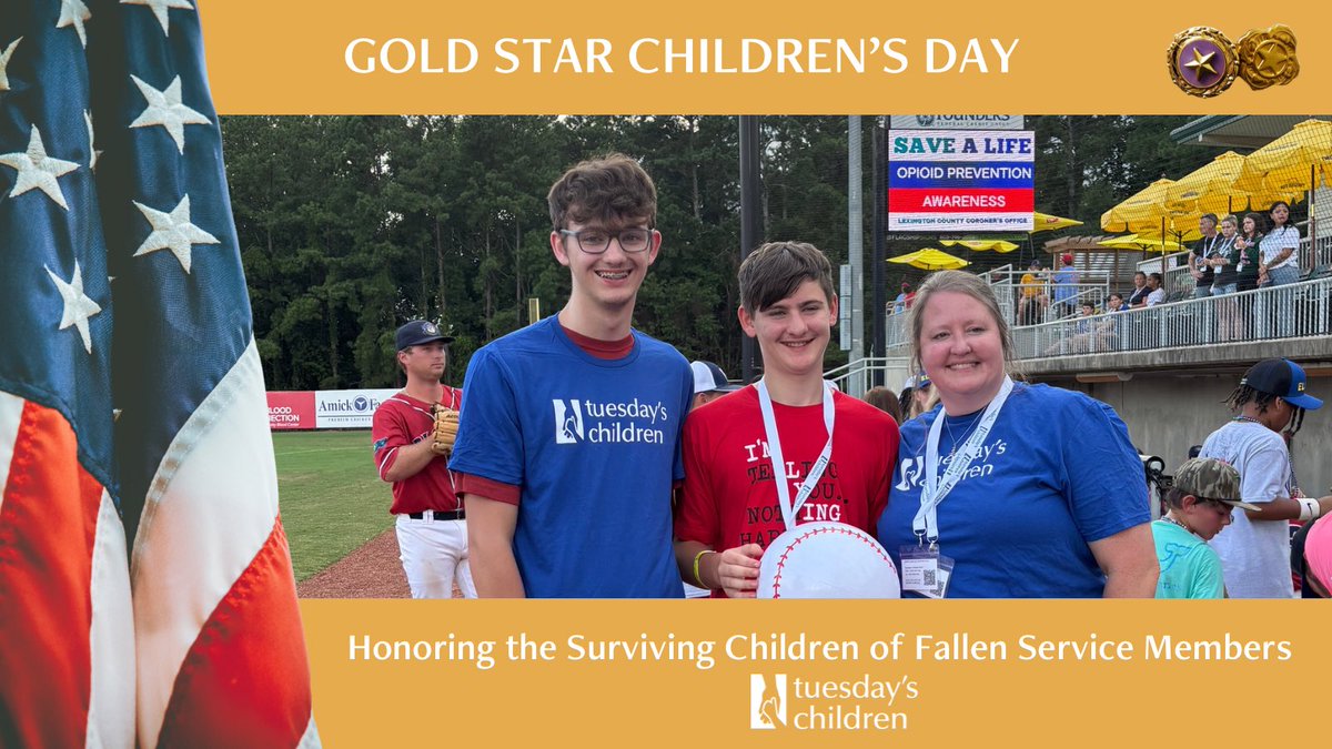 August 1st is Gold Star Children's Day. We honor the incredible strength of the children who lost a parent in service to our country. 

This year one of our family members got to throw out the opening pitch at the Lexington Blowfish baseball game in memory of this father.