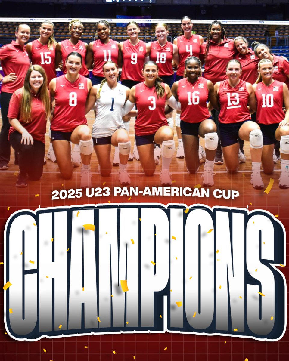 𝐔𝟐𝟑 𝐏𝐚𝐧-𝐀𝐦𝐞𝐫𝐢𝐜𝐚𝐧 𝐂𝐮𝐩 𝐂𝐡𝐚𝐦𝐩𝐢𝐨𝐧𝐬 🏆🇺🇸

USA 🇺🇸 claims the U23 Pan American Cup title after sweeping Canada in the final 🥇