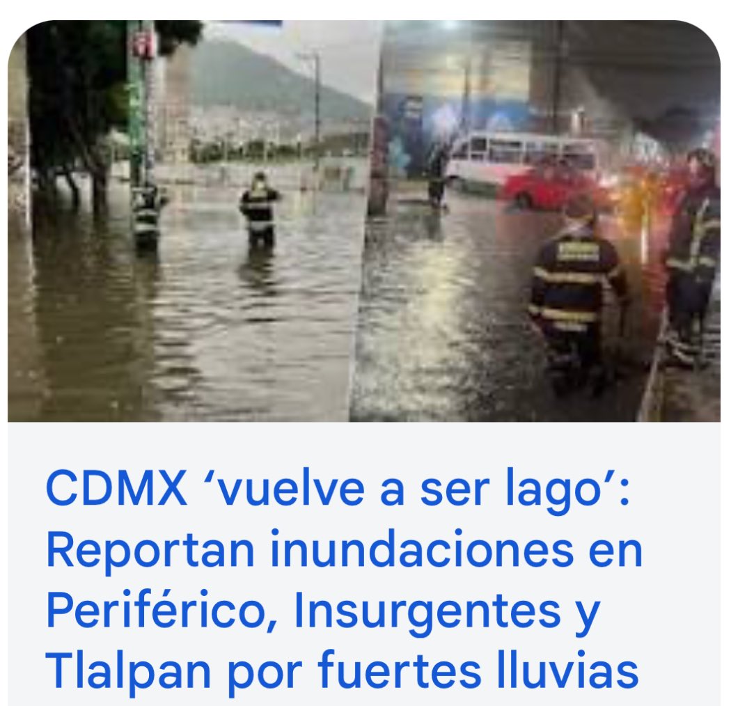 No hay que ir a Texcoco para ver agua. La CDMX ha sido abandonada y aquí están los resultados.