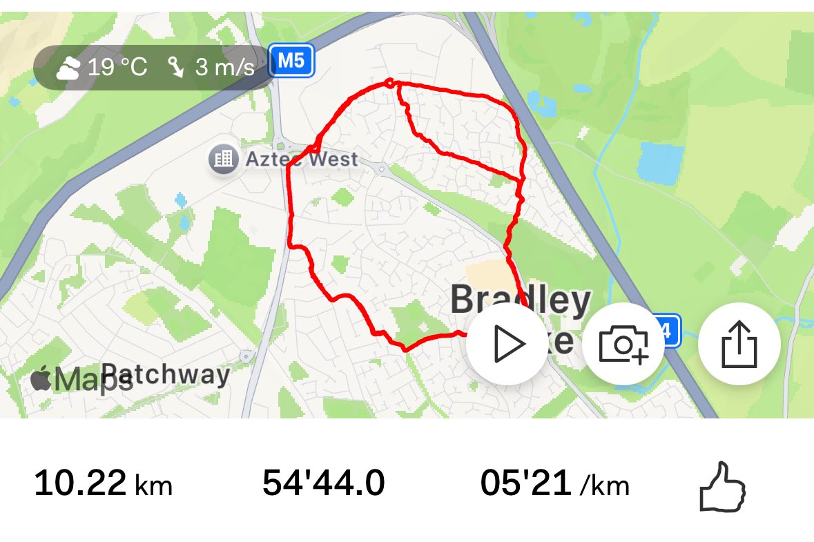 try2getfit's tweet photo. Came home and smashed a ~54 min 10k which is one of my more rapid efforts https://t.co/7lKnNcFQ7y