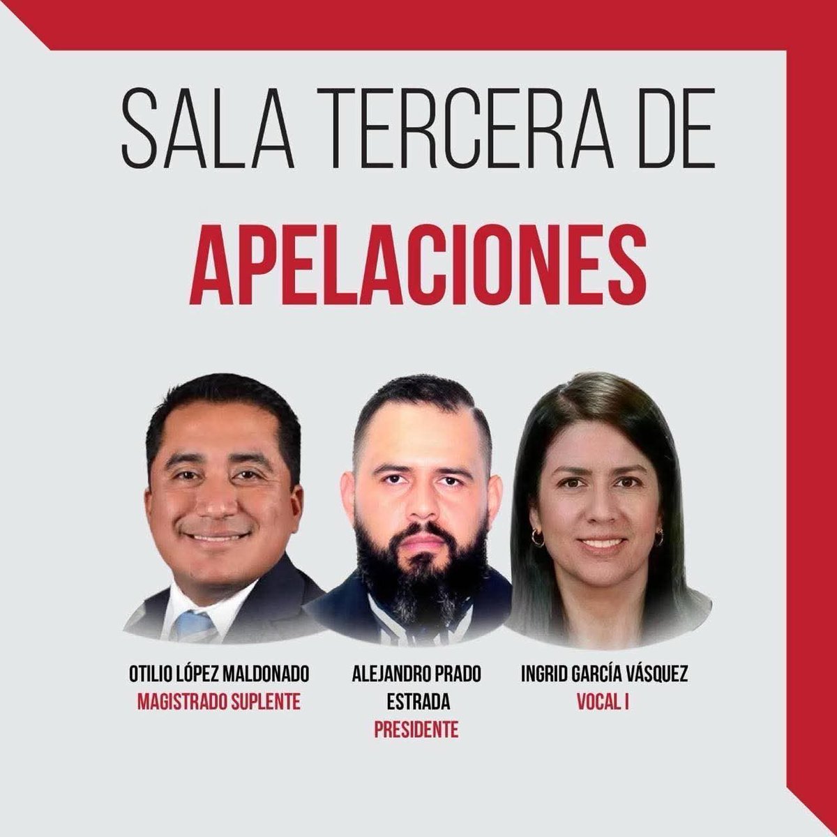 danydoggy's tweet photo. No olviden la cara y los nombres de estos malnacidos son la sala de Apelaciones de #FelipeAlejos el cara de moco con lentes siguen jugando a delincuentes Teodulo mandeles sus medallas también a estos kks como solo a 💩💩 premian en el @OJGuatemala https://t.co/SIOustKXpo