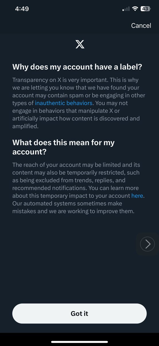 LuxuriaAnimo's tweet photo. Fuck u @X I am real and authentic. Such bullshit. https://t.co/YG3nMRZIoK
