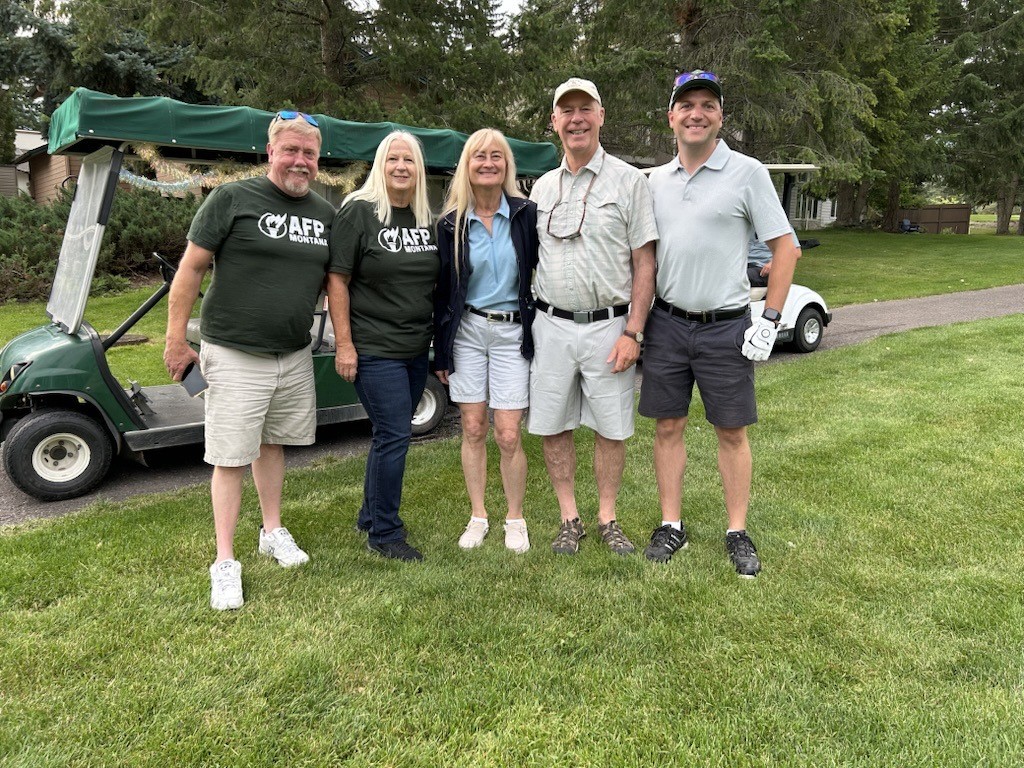Our State Director Jesse Ramos is teeing off with Gov. Gianforte &amp; First Lady Susan at the Governor’s Cup in Kalispell! Big thanks to Josh Carl &amp; volunteer Eve Reid for repping AFP-MT. Great vibes at this Montana Chamber Foundation event! 🏌️‍♂️🇺🇸  #MTNews