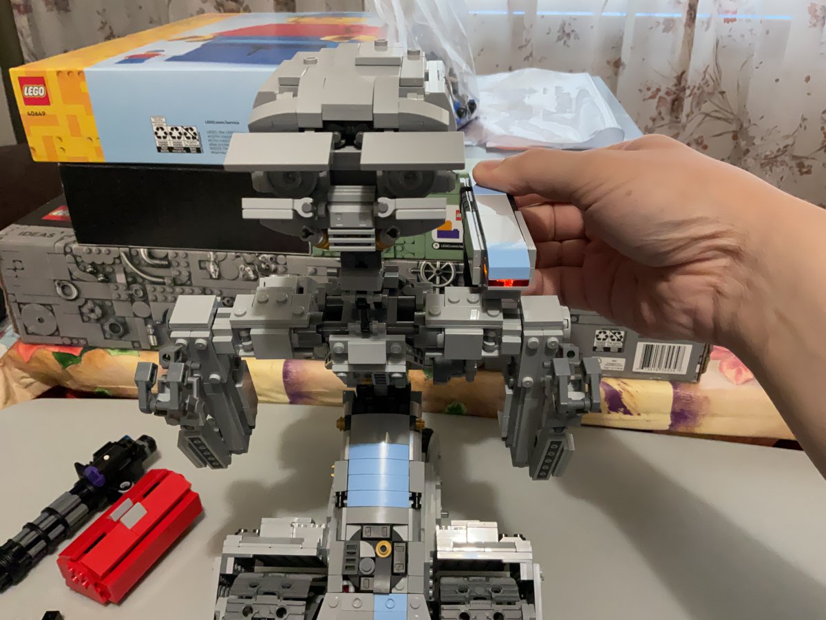 LowResKitty's tweet photo. Johnny 5 is alive! This Lego MOC was designed by Charavision on Rebrickable. A highly detailed build that I recommend any fans of the Short Circuit movies to try for themselves. https://t.co/UNxkJpSxcX