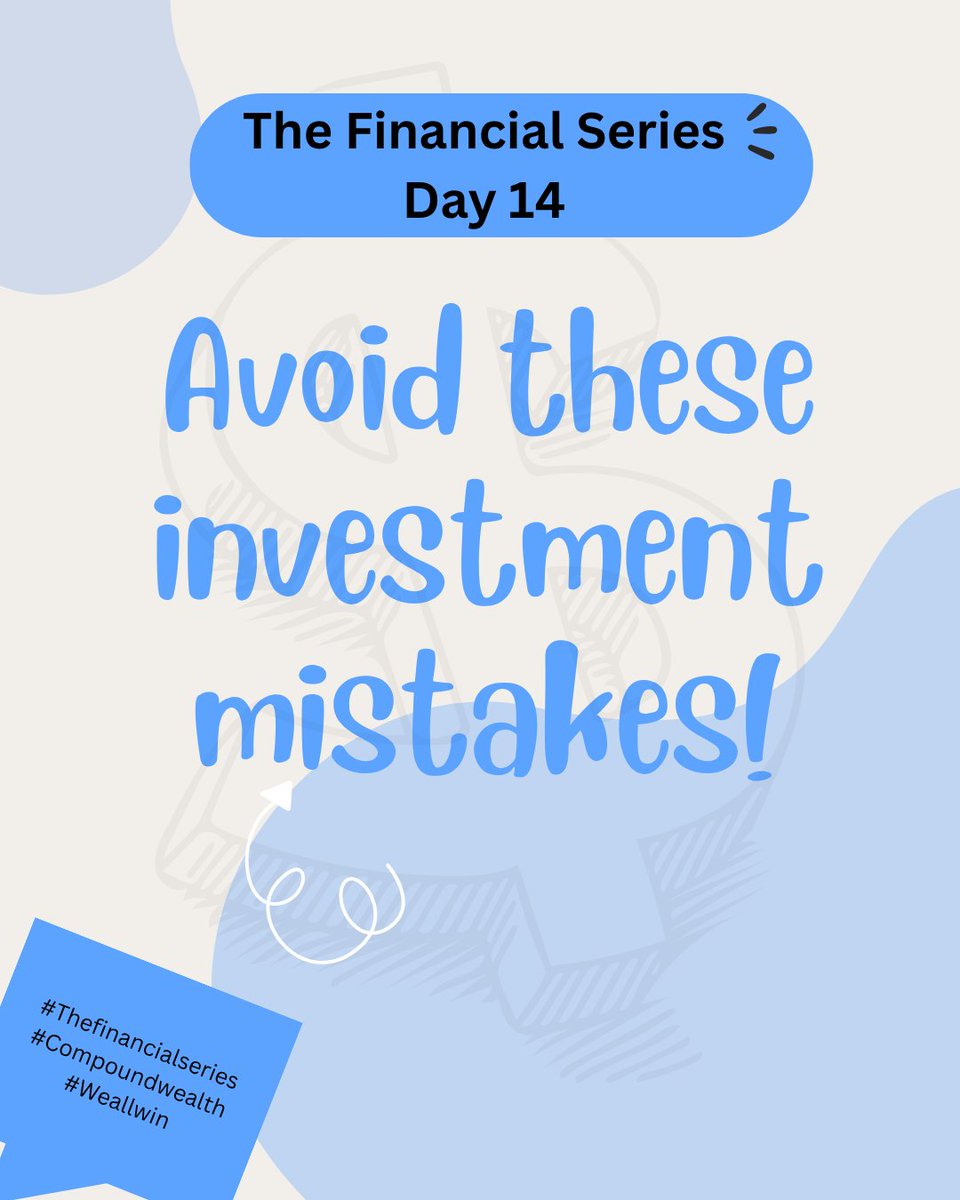 morhu_nancy's tweet photo. Mistakes do happen but the ones that are avoidable, do not let them go through.
Day 14 of The Financial Series is here, and we are seeking to avoid mistakes, ladies and gentlemen, let's get on board!
#Thefinancialseries #Compoundwealth #Weallwin https://t.co/DH6Z3L9i7m