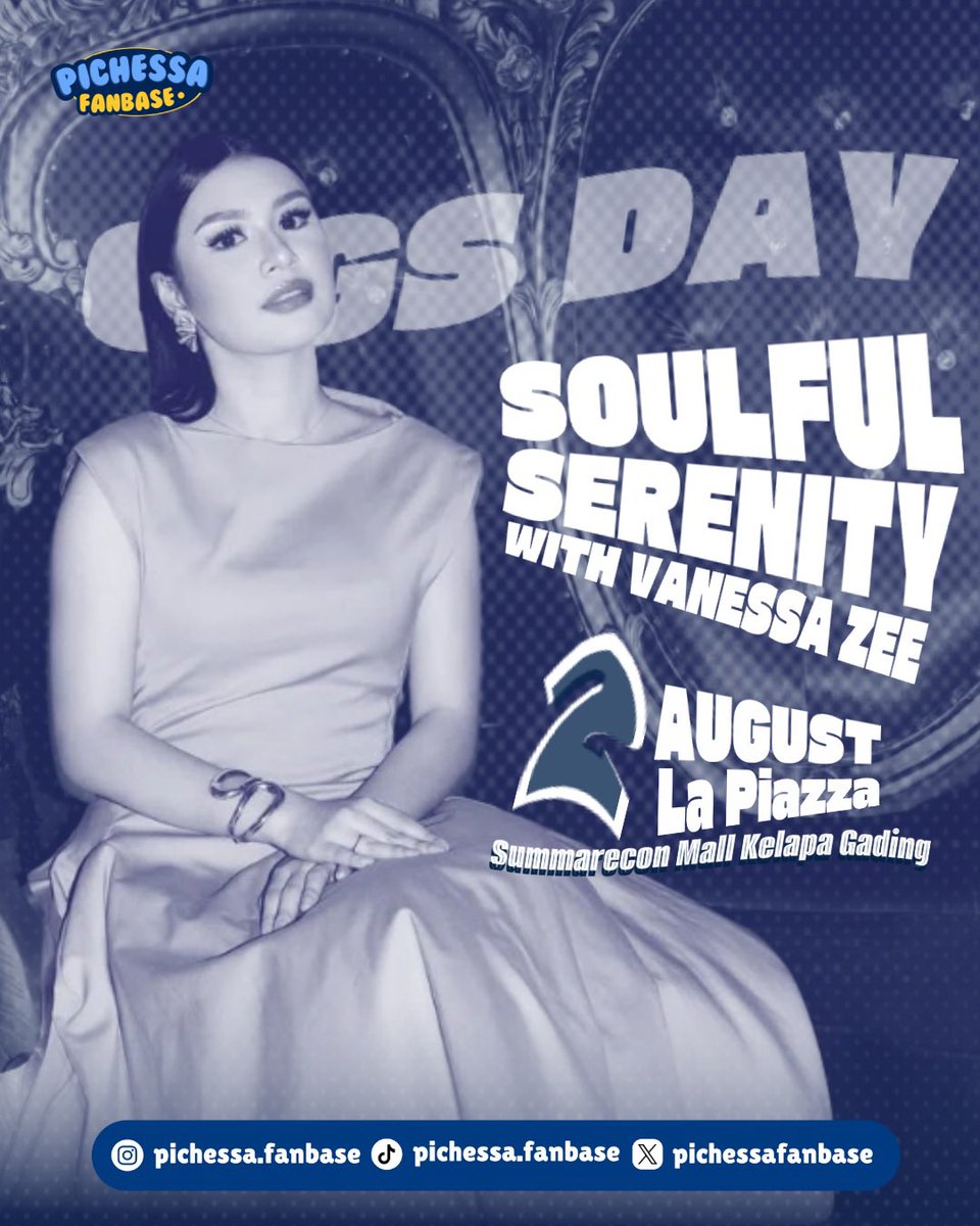 pichessafanbase's tweet photo. hi Chessamour!📢

absen dulu yuk siapa nih yang bakalan ikut seru-seruan sing along di event ‘Soulful Serenity with Vanessa Zee’ @MKGLaPiazza ?👀❤️‍🔥

🗓️2 Agustus 2025
🕖19.00 WIB
📍La Piazza - Summarecon Mall Kelapa Gading
  FREE ENTRY!

jangan sampai ketinggalan ya!💃 https://t.co/qNpDGY4HX8