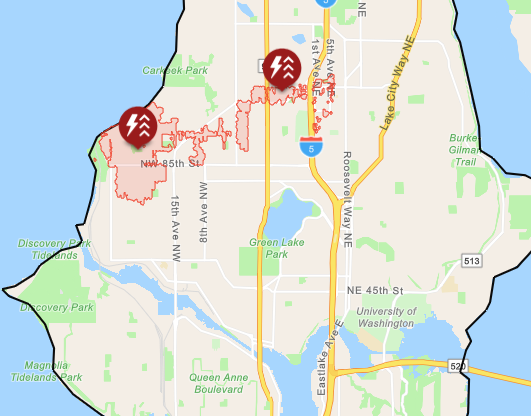SDOT Traffic (@sdottraffic) on Twitter photo Per <a href="/SEACityLight/">Seattle City Light</a> power outage in the North Seattle Area. Treat dark signals as all way stops and use caution. Per <a href="/SEACityLight/">Seattle City Light</a> power outage in the North Seattle Area. Treat dark signals as all way stops and use caution.