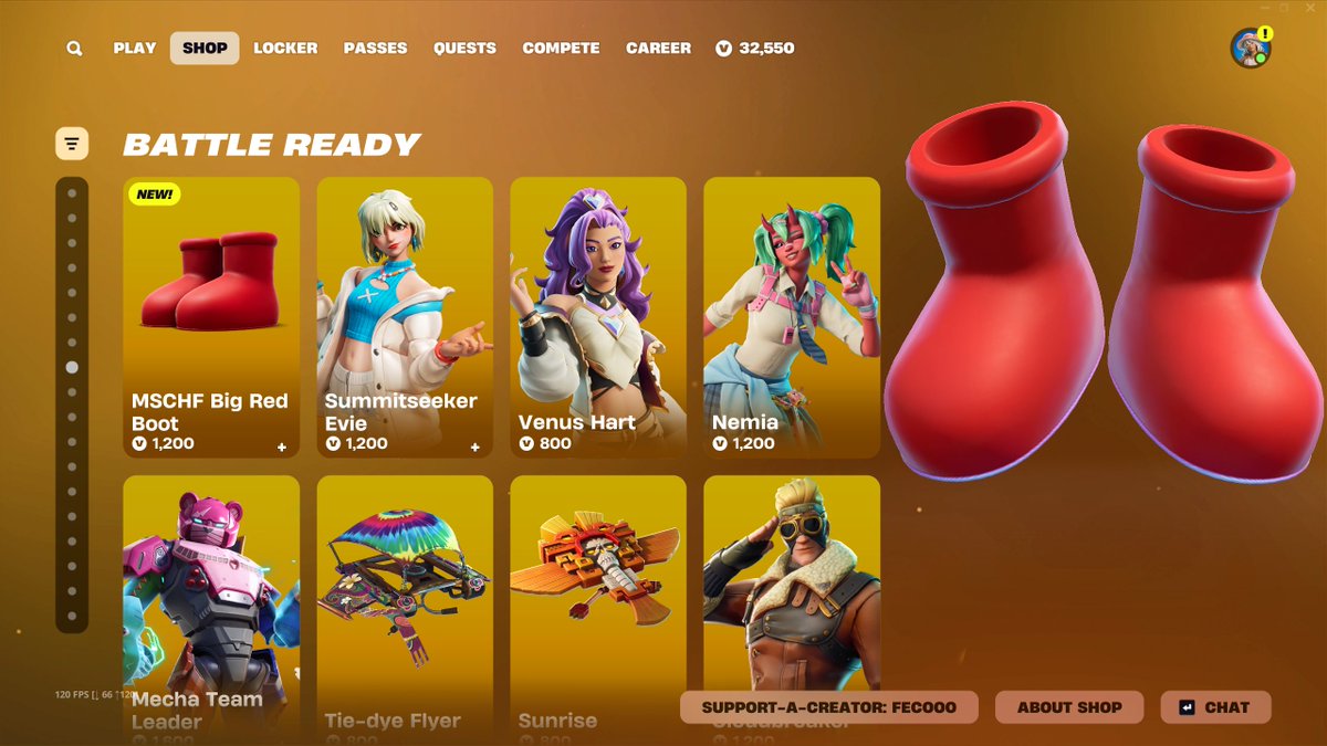 The Big Red Boot is now available!

If you buy this masterpiece, use code "Fecooo" to support me! (#ad) ❤️