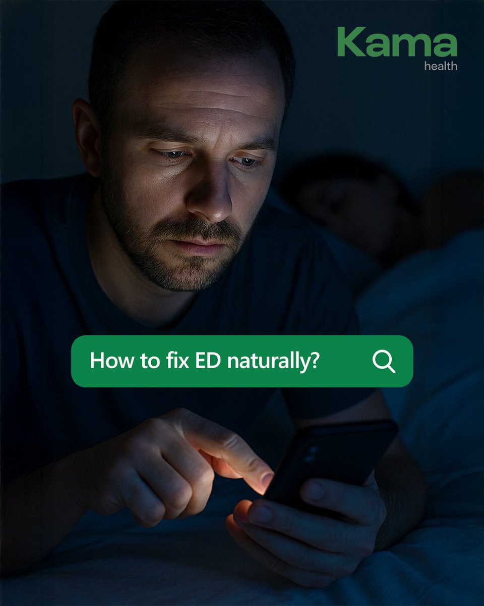 HealthKama's tweet image. “He: I’m good
Also, he at 2 AM: ‘how to fix ED naturally’”

Just talk to us. We’re nicer than Google.
bit.ly/KamaHealthCA

#Kamahealth #ErectileDysfunctionsolution #Menshealth