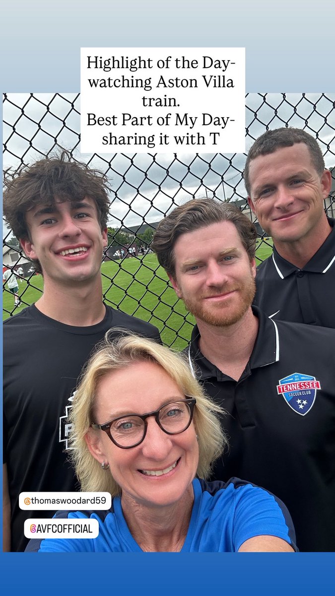 Ronnie Woodard (@rono92) on Twitter photo Highlight of my day- watching <a href="/astonvilla/">Aston Villa FC</a> train. BEST part is sharing it with my son. #momsthatcoach #soccer <a href="/TNSoccerClub/">Tennessee Soccer Club</a> Highlight of my day- watching <a href="/astonvilla/">Aston Villa FC</a> train. BEST part is sharing it with my son. #momsthatcoach #soccer <a href="/TNSoccerClub/">Tennessee Soccer Club</a>