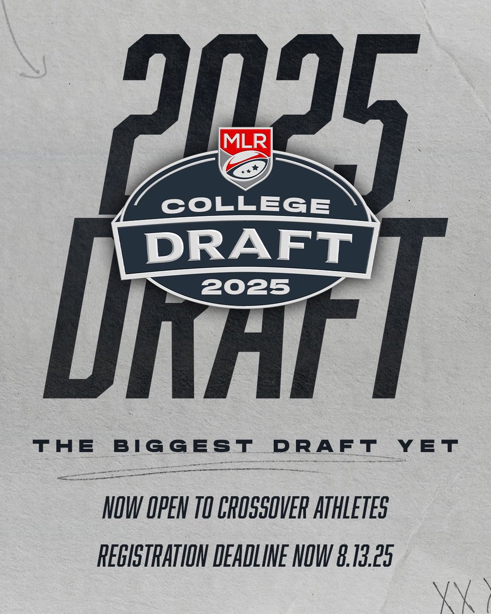 Talent speaks. The pathway is open. 

#MLRDraft registration extended until 8.13.25. 
Register here: bit.ly/MLRDraft