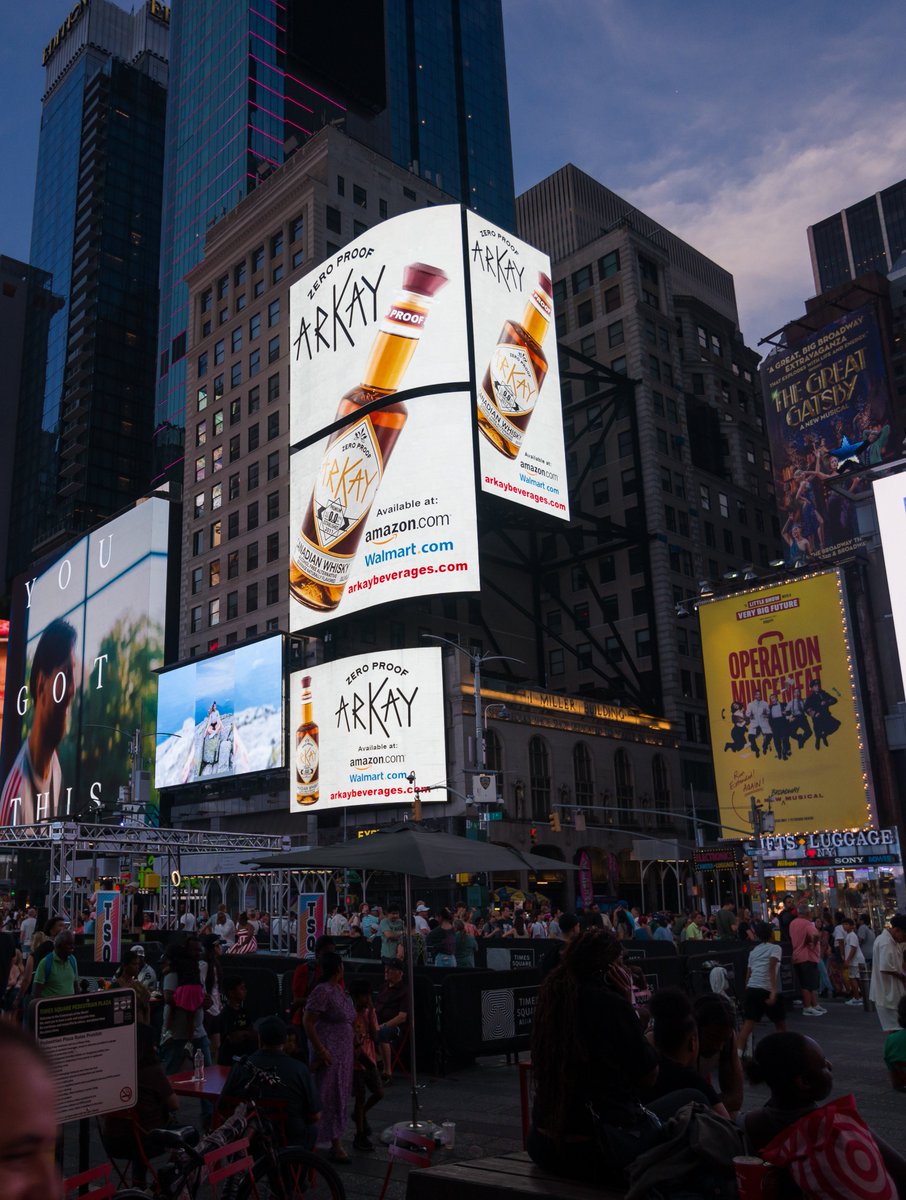 Arkay Beverages Launches Its Times Square Billboard, Showcasing Zero-Proof Innovation Worldwide Arkay