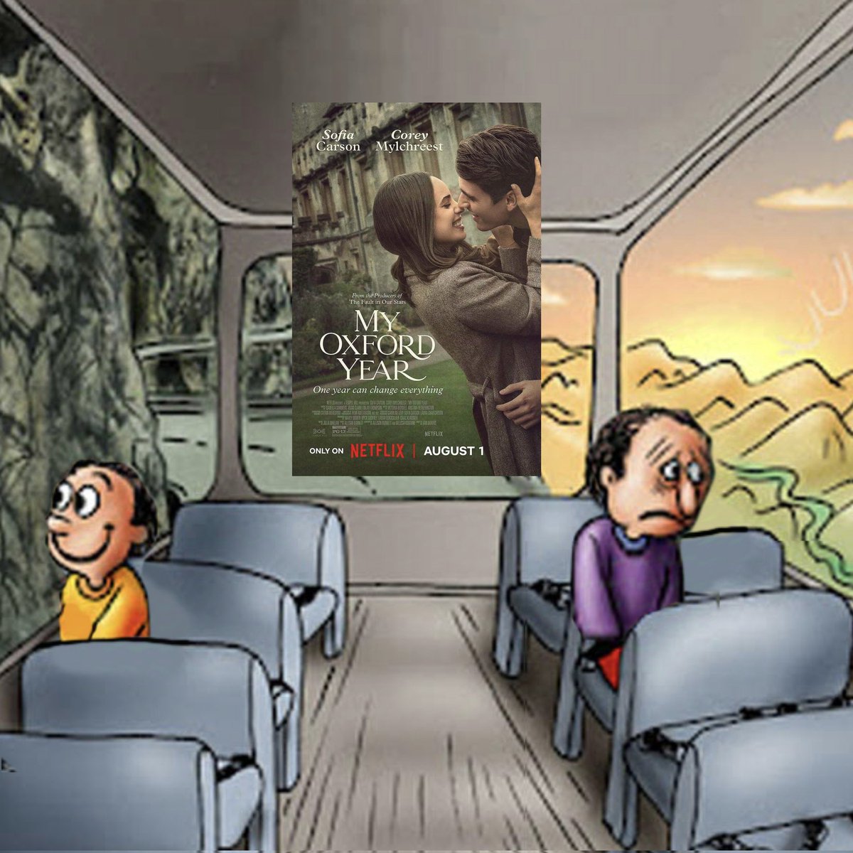 esterscline's tweet photo. sobre o filme “meu ano em oxford”

primeira metade                 segunda metade https://t.co/QLFiO2VEpi