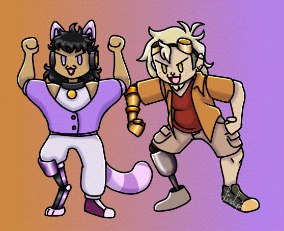 Got around to a few Overwatch OCs during Art Fight, I do have plans for more of you in this off season however 😈

(Art done by <a href="/Linlupin_/">Lupin (mostly afk)</a> )