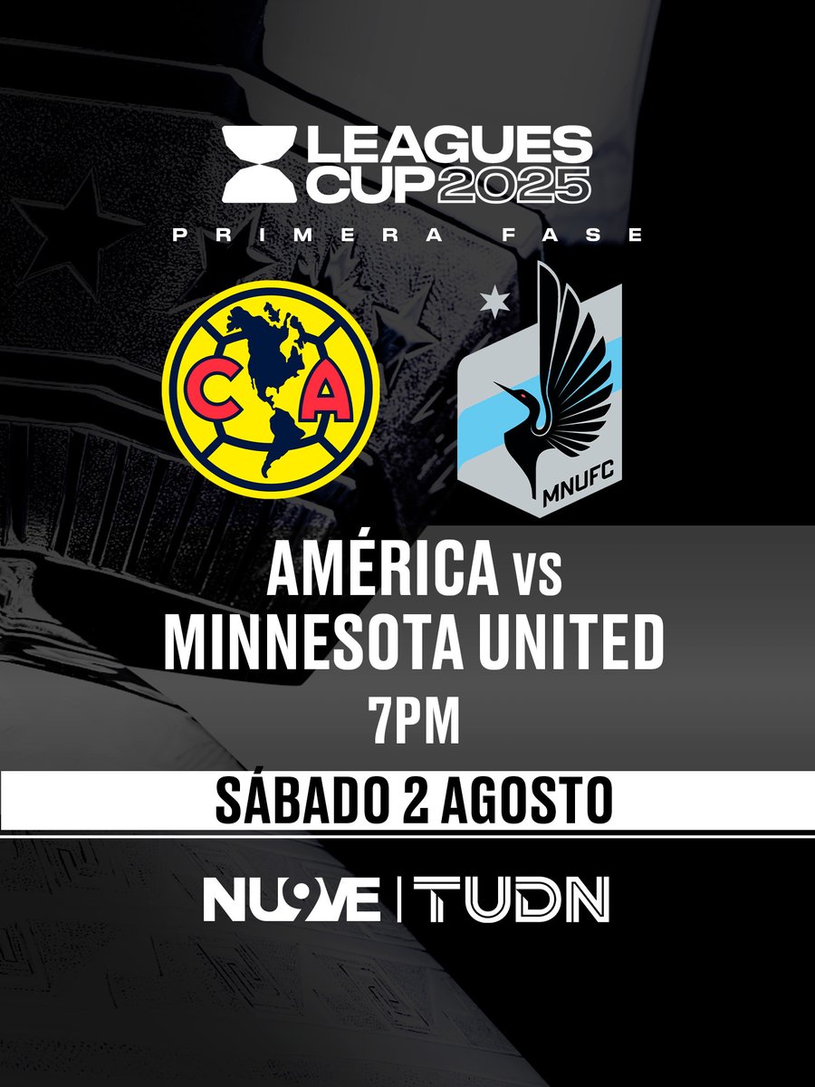 TUDN MEX (@tudnmex) on Twitter photo 🔥🦅Llegó el día para <a href="/ClubAmerica/">Club América</a> de reivindicarse en la #IntensaRivalidad
👊Es por todo o nada ante <a href="/MNUFC/">Minnesota United FC</a> en la #LeaguesCup⚽️
Por <a href="/ElNueveOf/">El Nueve</a> y TUDN 📺 🔥🦅Llegó el día para <a href="/ClubAmerica/">Club América</a> de reivindicarse en la #IntensaRivalidad
👊Es por todo o nada ante <a href="/MNUFC/">Minnesota United FC</a> en la #LeaguesCup⚽️
Por <a href="/ElNueveOf/">El Nueve</a> y TUDN 📺