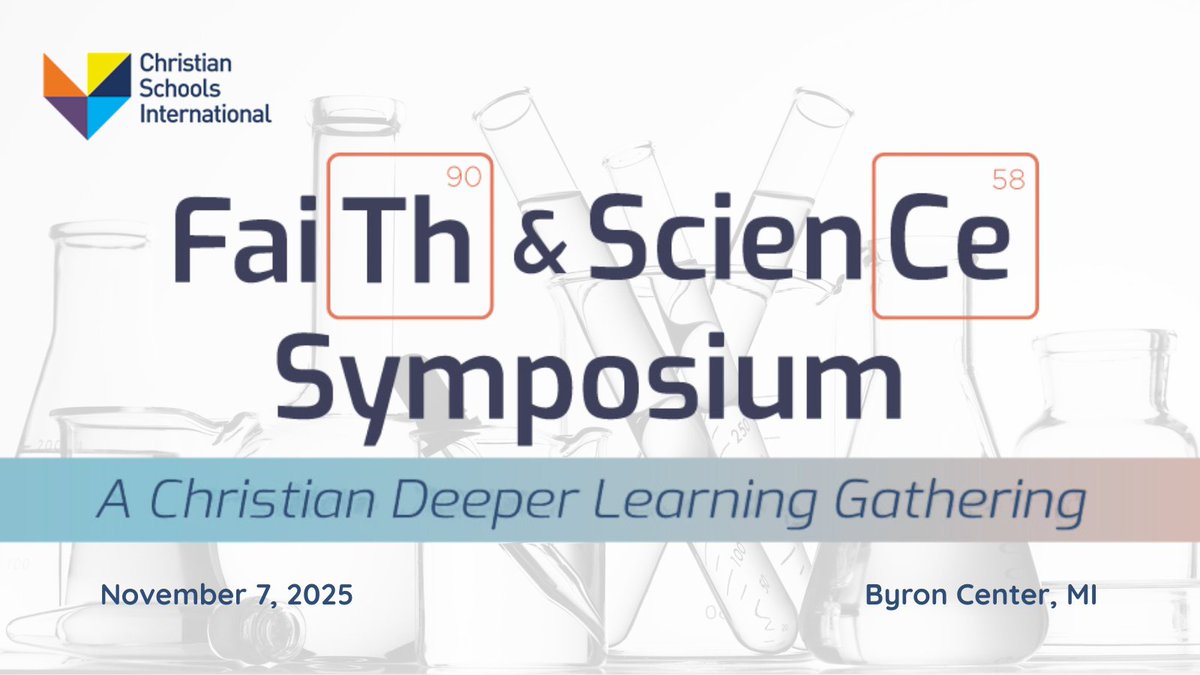 Christian Schools International (@csischools1920) on Twitter photo Join us for our Faith and Science Symposium at <a href="/sailorsports/">South Christian Sailors</a>! This one-day Christian Deeper Learning event features a keynote, interactive breakouts, and hands-on workshops designed to help you meaningfully integrate faith and science. Register: bit.ly/46VW8af Join us for our Faith and Science Symposium at <a href="/sailorsports/">South Christian Sailors</a>! This one-day Christian Deeper Learning event features a keynote, interactive breakouts, and hands-on workshops designed to help you meaningfully integrate faith and science. Register: bit.ly/46VW8af