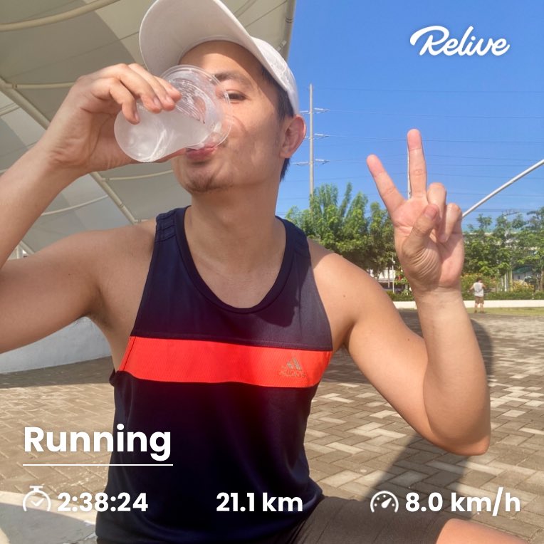 ManalangAris's tweet photo. Sarap ng bj after tumakbo 🤭 #weekendrun #runph #takboPh #runnersph https://t.co/rgBXNbDmUE