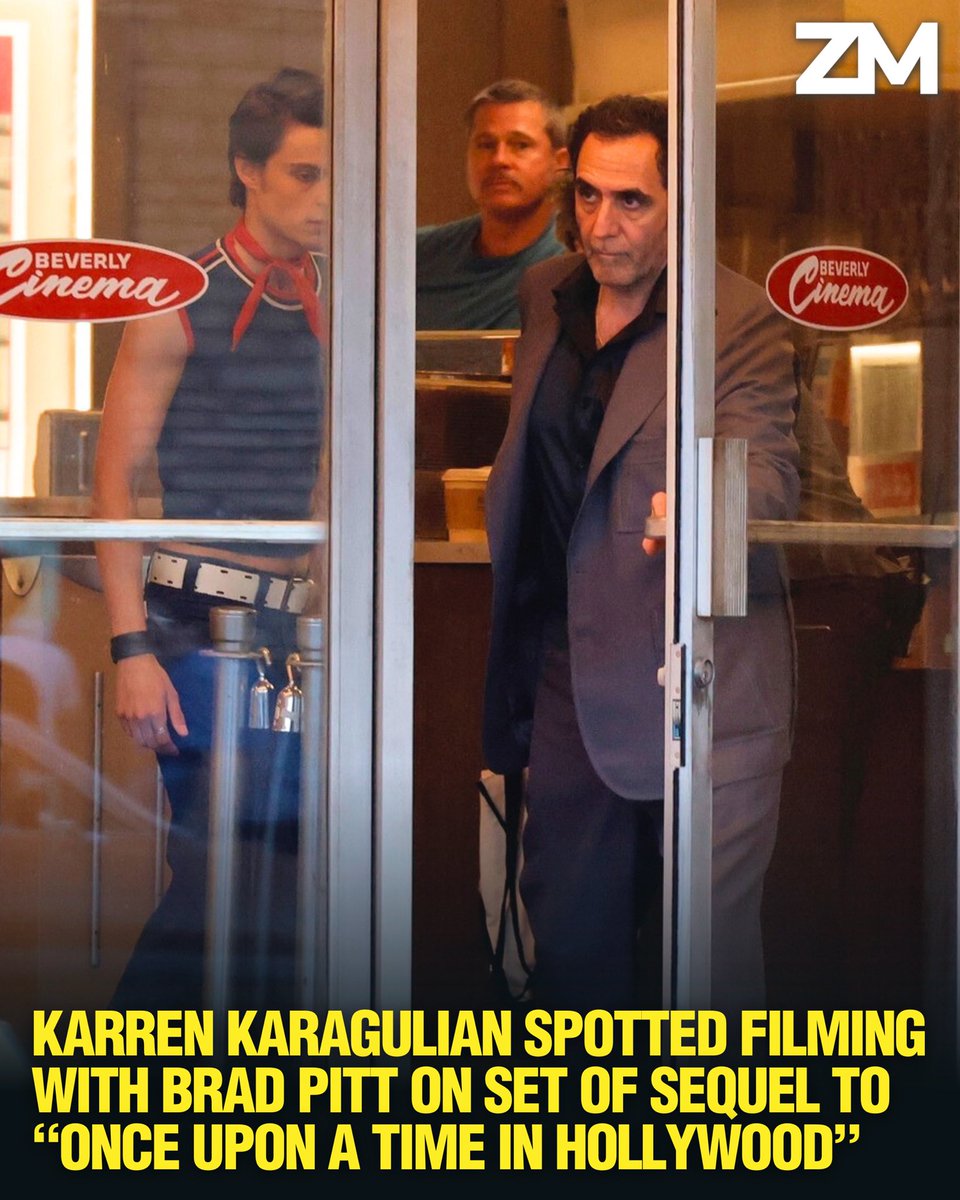 Karren Karagulian Spotted Filming With Brad Pitt On Set Of Sequel To “Once Upon A Time In Hollywood” 🇦🇲🎬
➖➖➖
Armenian actor Karren Karagulian has been spotted on set with Brad Pitt for the highly anticipated sequel to “Once Upon A Time in Hollywood”, titled “The Adventures of