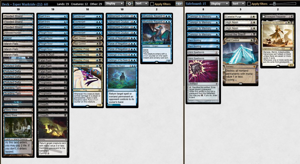 0-2 drop in modern challenge into a 5-0 in a regular league and a 5-0 in a gold league. Variance I guess

<a href="/niconsn9/">ᑎIᑕO</a> I think you passed me the curse (bad challenges-good leagues)

<a href="/fireshoes/">Robert Taylor🔥</a> <a href="/MTGdecks/">MTGdecks.net 🔥</a> spread the rumor that esper oculus can be a great deck if you're lucky enough