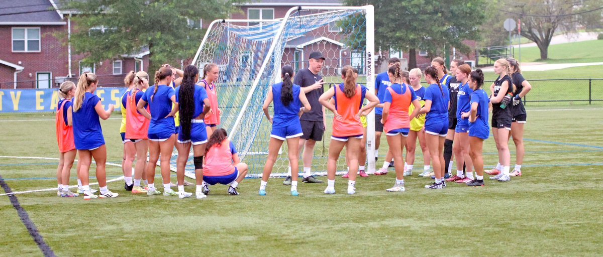 .<a href="/MSUEaglesSoccer/">Morehead State Soccer</a> began practice Tuesday morning. 2nd-year coach <a href="/PauICox/">Paul Cox</a>'s team has 26 players, including 16 newcomers, and are coming off a 9-8-6 season (4-3-2 <a href="/OVCSports/">Ohio Valley Conference</a>) and NCAA Tournament berth. MSU hosts <a href="/BresciaWSoc/">Brescia University Women's Soccer</a> Thursday in the exhibition opener.

#SoarHigher #skoEags