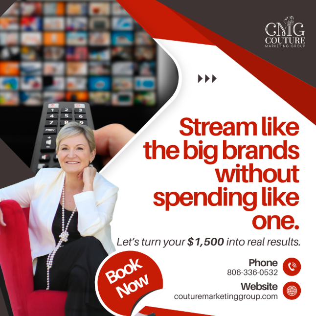 CoutureVia's tweet image. 3x web traffic in 6 weeks—no big budget needed!  
🎯 Local targeting  
📊 Transparent reports  
💸 From $1,500/month
Ready to boost your business? Call 806-336-0532.

#CTVads #GeoFencing #CoutureMarketing