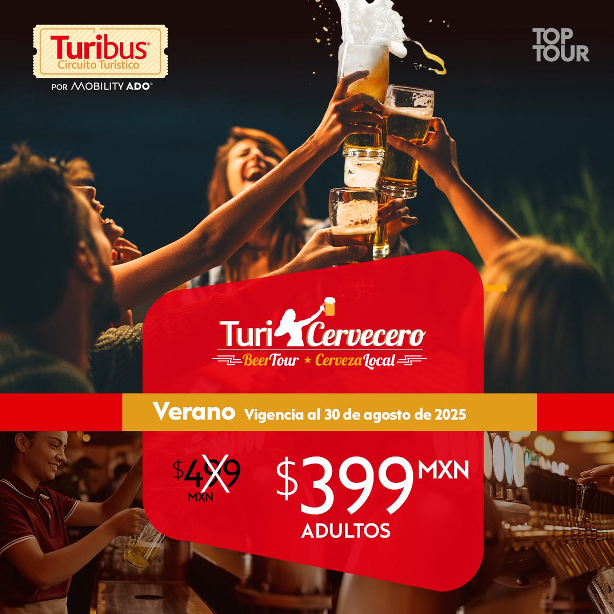 🍻 ¡Feliz Día Internacional de la Cerveza!
Y qué mejor forma de celebrarlo que en Turibus Cervecero! 😏🍺Hoy el pretexto es mundial y el descuento es real.
🎉 Tour con promo especial por tiempo limitado.⠀⠀
➡️ Reserva ya tinyurl.com/29jgt8qs
#TuribusCervecero #DíaDeLaCerveza
