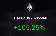 mo_xbt's tweet photo. closed my 3550-3650 $ETH puts

covered my losses from late july longs

still holding some 3700/3750 puts https://t.co/GhKdh4yFdR