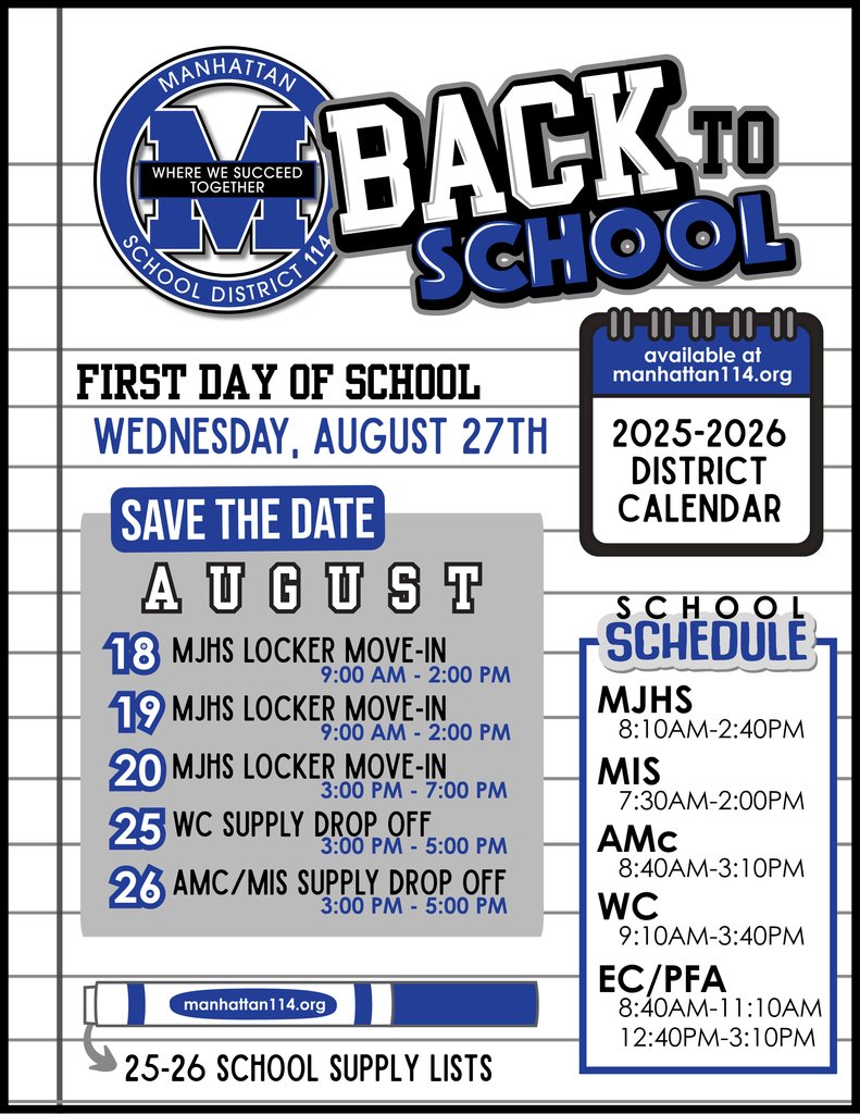 We're looking forward to kicking off a great year in MSD114!