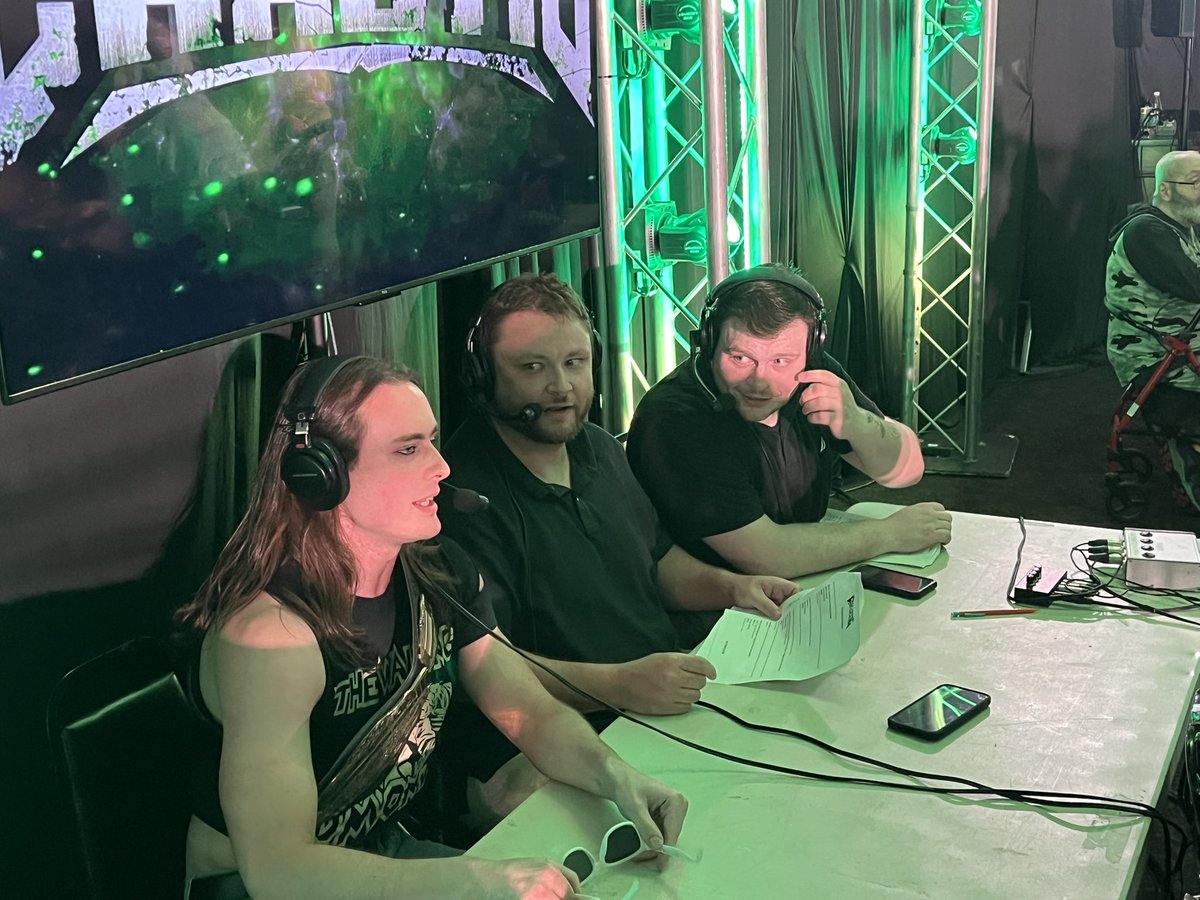 Chaotic Wrestling (@chaoticwrestlin) on Twitter photo Meanwhile <a href="/Kalvin_DuMont/">Kalvin DuMont</a> is on commentary…lucky us!
Twitch.tv/chaoticwrestli…
YouTube.com/chaoticwrestli… Meanwhile <a href="/Kalvin_DuMont/">Kalvin DuMont</a> is on commentary…lucky us!
Twitch.tv/chaoticwrestli…
YouTube.com/chaoticwrestli…