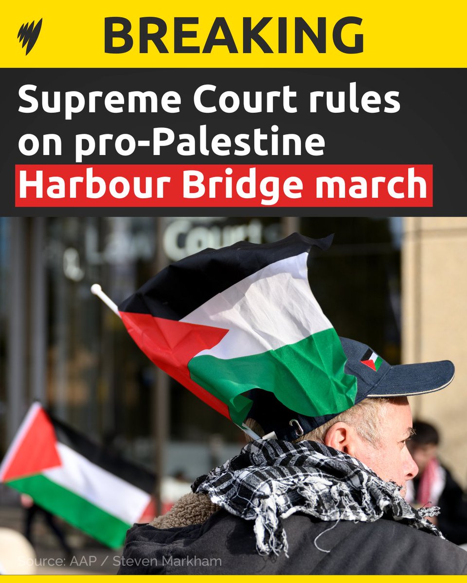 The NSW Supreme Court has authorised a pro-Palestinian march across the Sydney Harbour Bridge to go ahead on Sunday.

Read more: ow.ly/nwNk50WyWQj