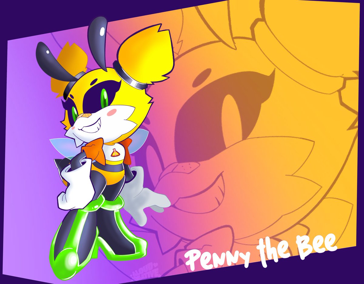 aloudcreative's tweet photo. -REVENGE-
Royal Getback!🐝
Another sorta chibi revenge piece for @AngelGomez39477 with Penny the Bee
#artfight2025 #artfightteamcrystals #revengeattack
#sonicoc https://t.co/gz9DN5QL3p