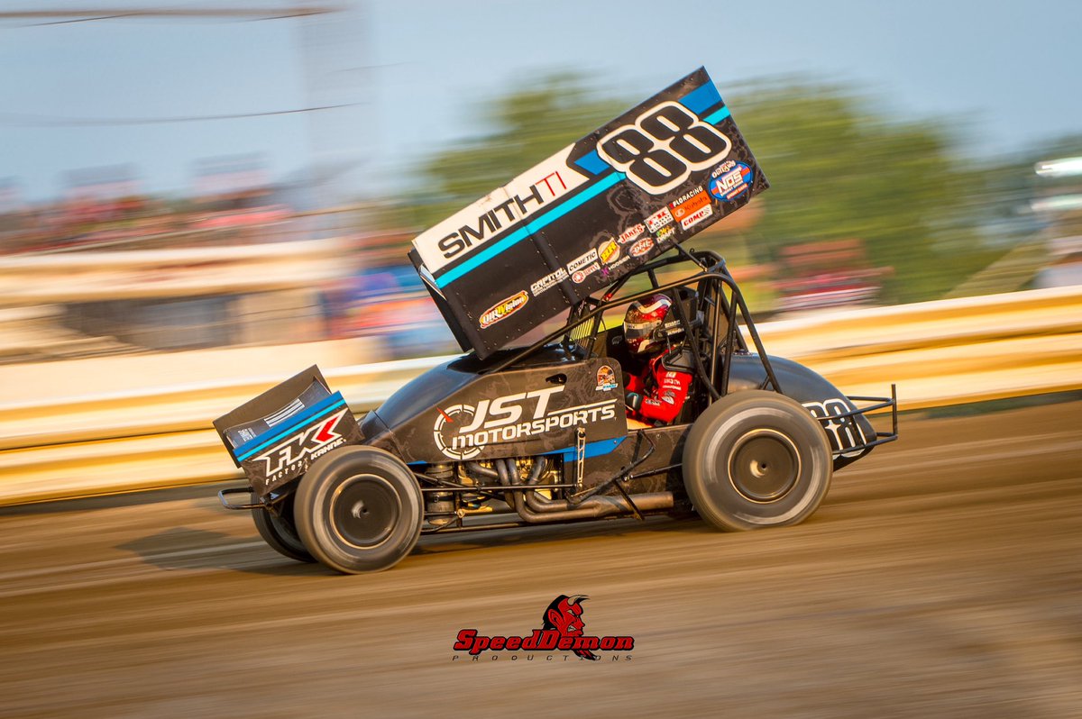 SpeedDemonProd's tweet image. Out here at the @WorldofOutlaws IronMan weekend knocking some rust off.