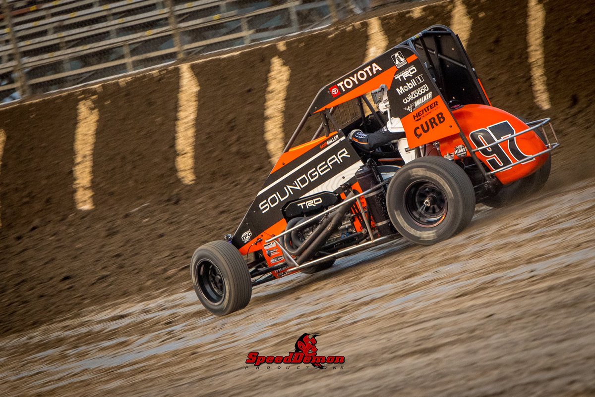 SpeedDemonProd's tweet image. Out here at the @WorldofOutlaws IronMan weekend knocking some rust off.