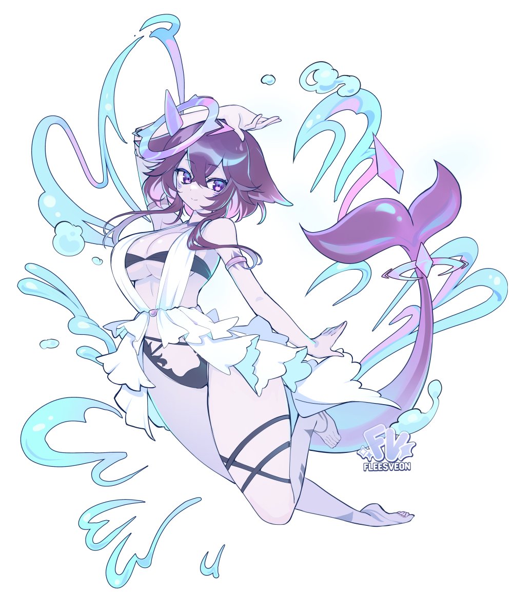 I had the honor of making art for <a href="/MegalodonVT/">MegalodonVT | Shark Vtuber 🦈🫧💜</a> 's new merch release 🌊🦈