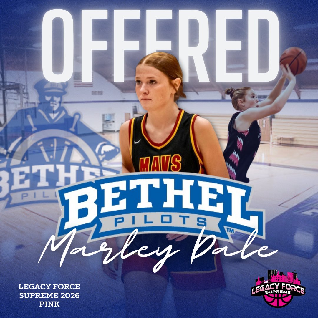 Marley Dale (@marleyd04) on Twitter photo So blessed and grateful to have received an offer to continue my athletic and academic career! <a href="/BUPilotsWBB/">Bethel Pilots Women's Basketball</a> <a href="/LegacySupreme26/">Legacy Supreme 2026</a> <a href="/Lady_Mavs_Bball/">Lady Mavs Basketball</a> So blessed and grateful to have received an offer to continue my athletic and academic career! <a href="/BUPilotsWBB/">Bethel Pilots Women's Basketball</a> <a href="/LegacySupreme26/">Legacy Supreme 2026</a> <a href="/Lady_Mavs_Bball/">Lady Mavs Basketball</a>