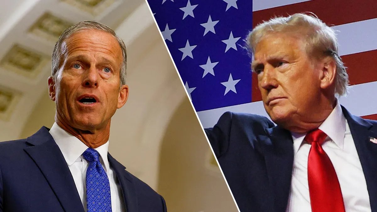 Gunther Eagleman™ (@gunthereagleman) on Twitter photo President Trump: “<a href="/LeaderJohnThune/">Leader John Thune</a>, need you to work through the recess to confirm my nominees”
John Thune: “🖕🏼you and the American people”
Is Thune a failure? President Trump: “<a href="/LeaderJohnThune/">Leader John Thune</a>, need you to work through the recess to confirm my nominees”
John Thune: “🖕🏼you and the American people”
Is Thune a failure?