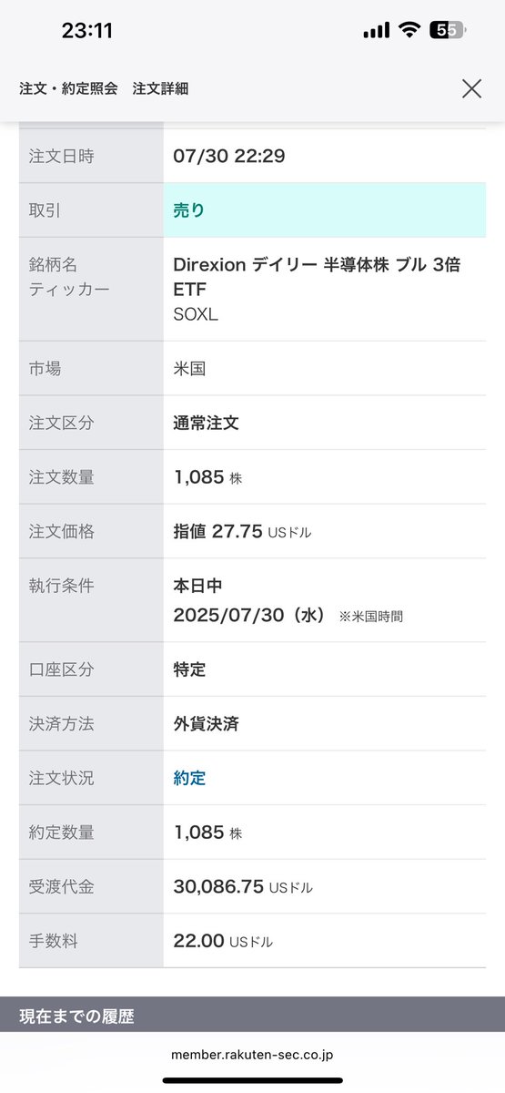 SideFIREkoto's tweet photo. レバナス（利確）とSOXL（損切）を下がる直前に一度手放しましたー。
円転もギリギリ、次入るタイミングをまちます。 https://t.co/tZPVS5m4Nt