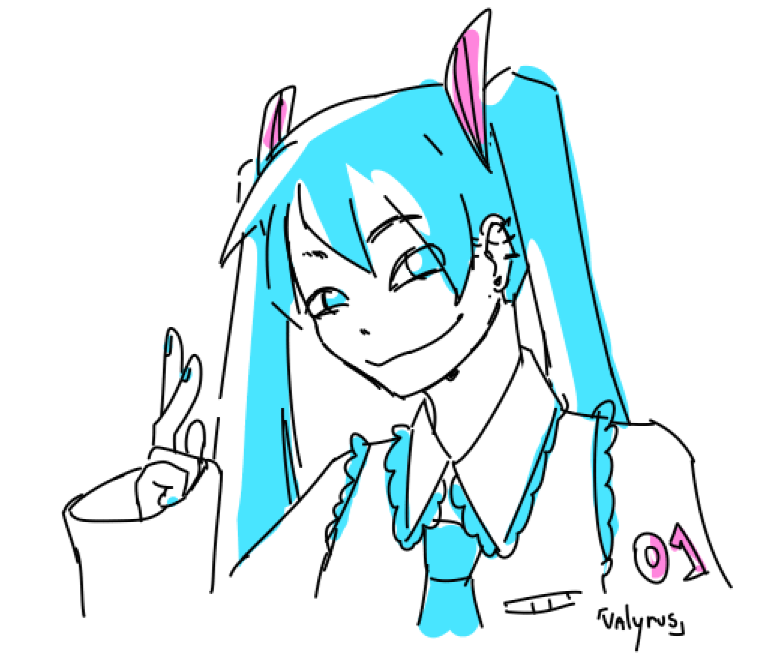 la_Valyrus's tweet photo. Man, I love Hatsune Miku  😩💙 https://t.co/JPLUC7AyVH