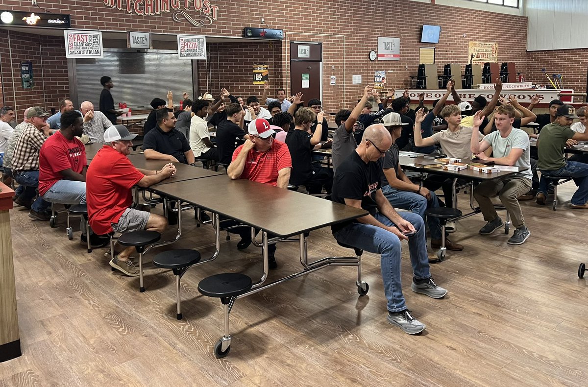 Coach Maurice McClain Sr. (@coachmcclain4) on Twitter photo Proverbs 27:17 "As iron sharpens iron, so one person sharpens another". Thank you Coach Chris Garcia and the men of Cowboy Church for a great night of fellowship and Steak Dinner. Go Cowboys 🏈 !! <a href="/LaBelleCowboys/">Cowboy Athletics</a> Proverbs 27:17 "As iron sharpens iron, so one person sharpens another". Thank you Coach Chris Garcia and the men of Cowboy Church for a great night of fellowship and Steak Dinner. Go Cowboys 🏈 !! <a href="/LaBelleCowboys/">Cowboy Athletics</a>