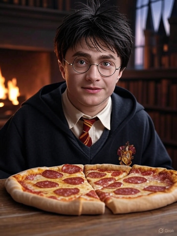 📖🍕 #ScrewUpABookTitle 
"Harry Potter and the Order of the Pizza" 🧙‍♂️🪄