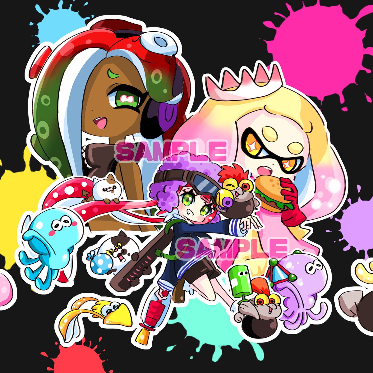 chi_maru_n's tweet image. スプラトゥーン2！

 #イラスト
 #スプラトゥーン2