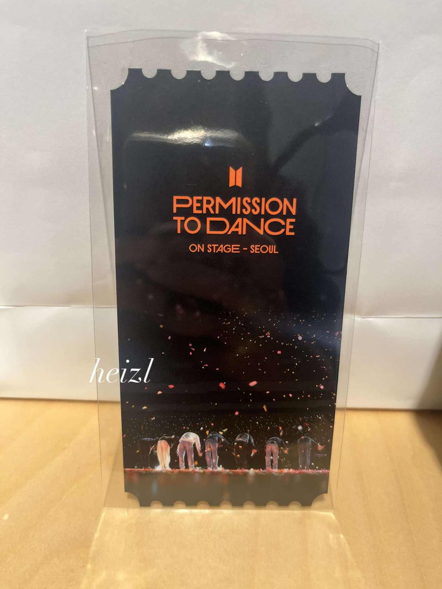 bangwoolnoona's tweet photo. BTS PERMISSION TO DANCE SPECIAL EVENT GIFT TUMBLER AND TICKET💜 https://t.co/4f4xW5V54o