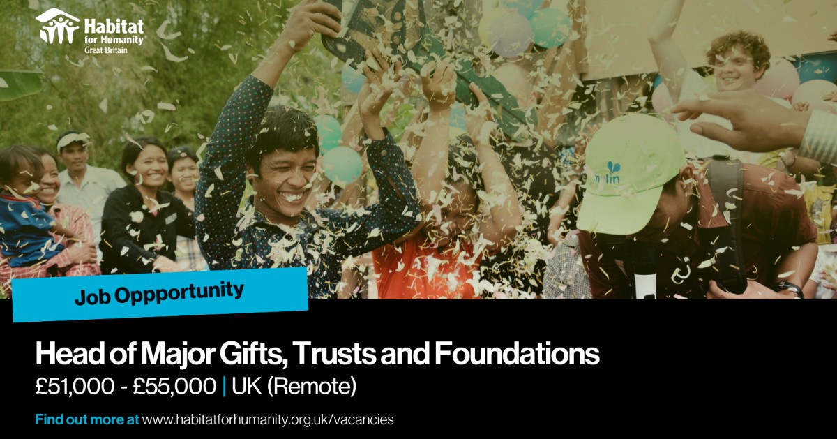 We’re #hiring for a Head of Major Gifts, Trusts and Foundations! A key leadership role driving transformational philanthropy at the heart of our mission. Lead a growing team, cultivate major donors and shape long-term impact.

Apply now: ow.ly/EPt350WyKyB

#CharityJobs