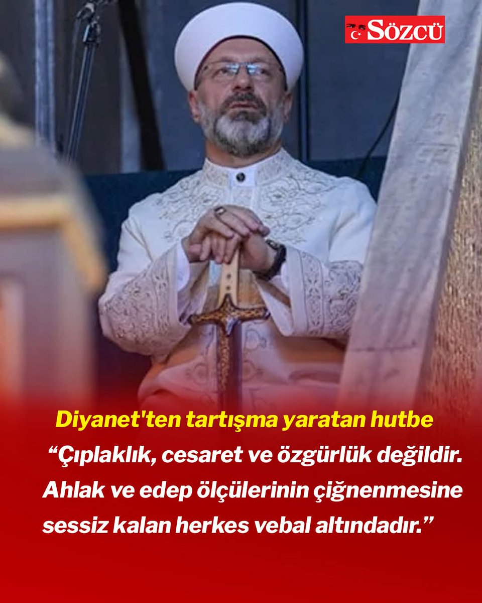 Kısa giyinmek haramdır, sessiz kalan vebal altındadır” diyen Diyanet’e cevabım:

Benim bildiğim kul hakkı yemek haramdır.!
Daha Kelime-i Şehadet’i düzgün getiremeyenler, millete ahlak dersi veriyor.?!

DİYANET DERHAL KAPATILMALI!